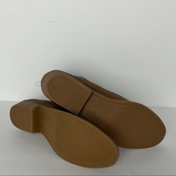 Universal Thread Tan Brown Faux Leather Ankle Cutout Boots size 11 NWOT - Picture 5 of 6